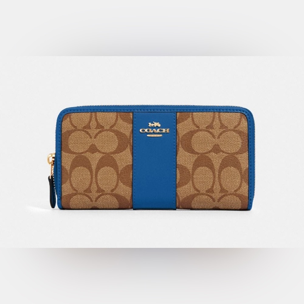 Accordion Zip Wallet In Signature Canvas - image 1